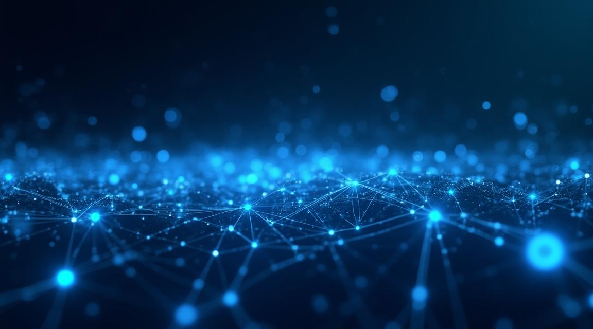 Concetto di automazione intelligente dei processi con nodi di dati