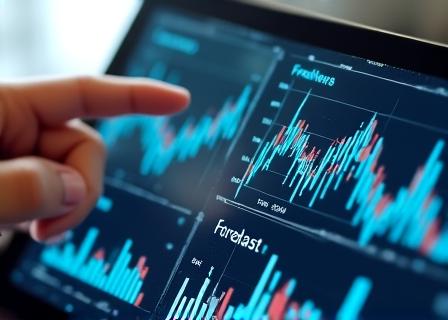 Visualizzazione dati predittivi e grafici di forecasting
